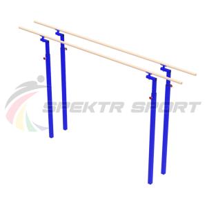 Купить Брусья гимнастические мужские массовые со стеклопластиковыми жердями (уличн. под бетонирование) в Нефтекамске 