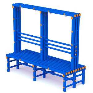 Купить Скамья-вешалка двухсторонняя 2000х734х1700 мм в Нефтекамске 