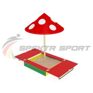 Купить Песочница с крышкой и грибком ИО 512 в Нефтекамске 