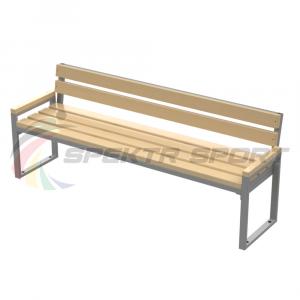 Купить Лавка парковая разборная 2м со спинкой в Нефтекамске 