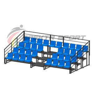 Купить Трибуна для зрителей 4 ряда на 34 места с перилами в Нефтекамске 