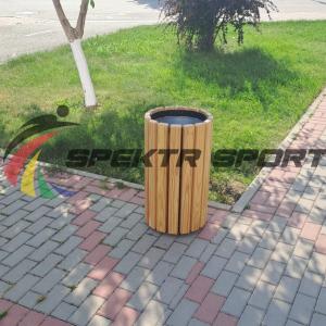 Купить Урна цилиндрическая в деревянной обрешетке лиственница в Нефтекамске 