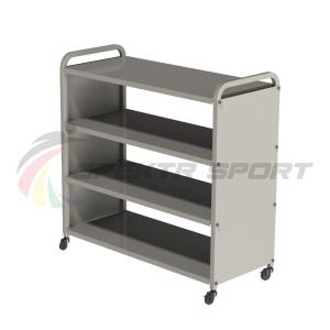 Купить Стеллаж для спортивного инвентаря 4 полки 103х102х43,5см мобильный в Нефтекамске 