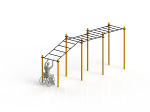 Купить Рукоход разноуровневый для колясочников WRK-D09_76mm в Нефтекамске 