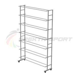 Купить Стеллаж для мячей мобильный односторонний шир. 1320 мм SP ХИ-М1_25 в Нефтекамске 