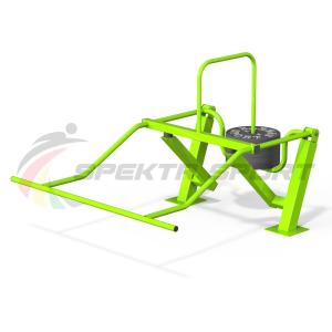 Купить Уличный силовой тренажер для комбинированного жима на верхнюю и нижнюю часть тела, мышцы кора в Нефтекамске 