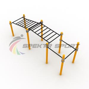 Купить Детский рукоход двухсекционный с подъёмом и 3 турника в Нефтекамске 