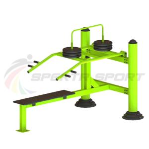 Купить Уличный тренажер для развития мускулатуры плечевого пояса с изменяемой нагрузкой из положения лежа в Нефтекамске 