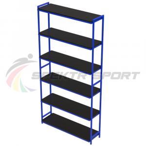 Купить Стеллаж для спортивного инвентаря 6 полок (полки фанера) разборный в Нефтекамске 