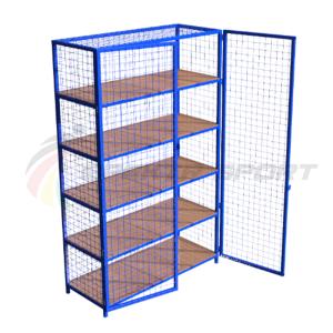 Купить Стеллаж для хранения инвентаря закрытый 2200х500х2500 (разборный) в Нефтекамске 