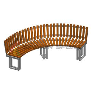 Купить Диван парковый со спинкой полукруглый Веер в Нефтекамске 