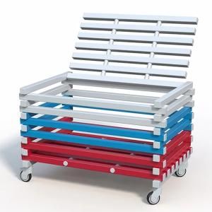 Купить Корзина для хранения инвентаря с закрывающейся крышкой 1200х800х700 мм в Нефтекамске 