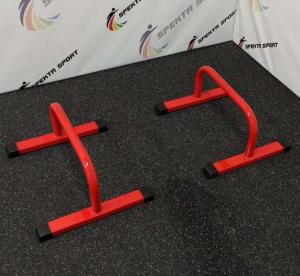 Купить Упоры напольные для отжиманий (паралетсы) Spektr Sport цв. красный (пара) в Нефтекамске 