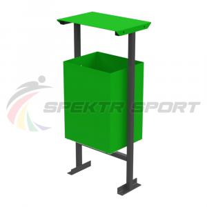 Купить Урна для мусора прямоугольная с навесом «Бабочка» в Нефтекамске 