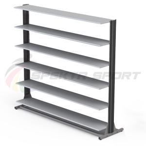 Купить Стеллаж для горных и беговых ботинок (24\40 пар) односторонний мобильный в Нефтекамске 