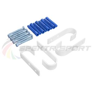 Купить Комплект настенного крепежа для турника 3 в 1 (2 в 1) крюки белые в Нефтекамске 