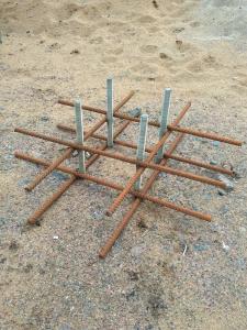 Купить Каркас для заливки бетонной смеси (ёжик) для монтажа уличных тренажеров в Нефтекамске 