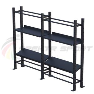 Купить Модульный стеллаж для гантелей, гирь и медболов 2580х430х1950 (2 секции) в Нефтекамске 