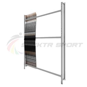 Купить Стеллаж для лыж односторонний пристенный на 10 пар SP ЛХ10 в Нефтекамске 