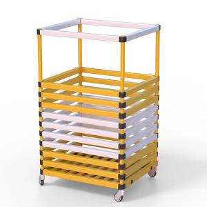 Купить Корзина для хранения инвентаря 600х600х1000 мм ПВХ  (закругленный профиль) в Нефтекамске 