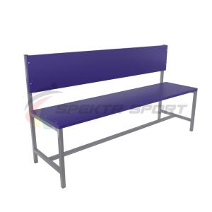 Купить Скамейка для раздевалок со спинкой (цельная) 1500 мм ЛДСП в Нефтекамске 