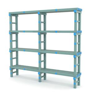 Купить Стеллаж для инвентаря в бассейн жесткий ПВХ 2000х345х1800 мм в Нефтекамске 