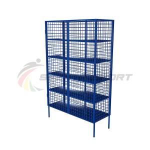 Купить Стеллаж для хранения инвентаря закрытый 1250х500х2000 (разборный) в Нефтекамске 