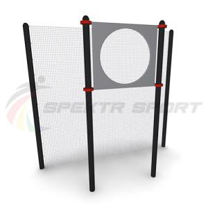 Купить Мишень на стойках круглая для выполнения испытания Метание теннисного мяча в цель (дист 6 м), сталь в Нефтекамске 