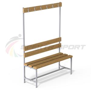 Купить Скамейка с вешалкой для раздевалок (разборная) 1600 мм в Нефтекамске 
