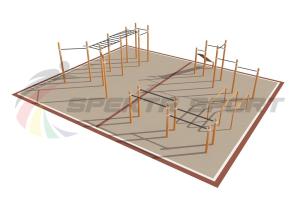 Купить Площадка уличная для воркаут Дворовая 2_76mm в Нефтекамске 