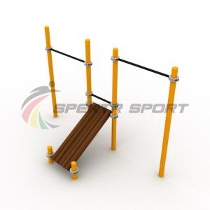 Купить Турники разновысотные Воркаут с лавочкой для пресса SP WRK-36_76mm в Нефтекамске 