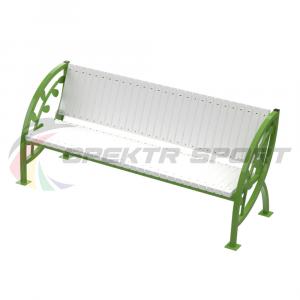 Купить Скамья уличная Кляксы с веточкой 2000*900*630 мм, каркас металл в Нефтекамске 