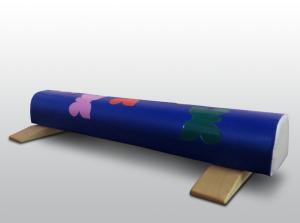 Купить Бревно гимнастическое 1,5м круглое напольное мягкое с аппликацией (с опорами) в Нефтекамске 